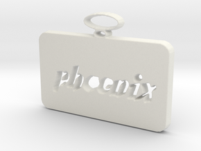 Phoenix pendant in White Natural Versatile Plastic