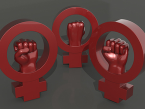 Women's rights symbol - BIG in Red Processed Versatile Plastic