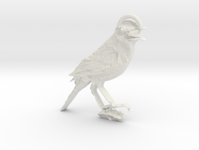 Bird in White Natural Versatile Plastic