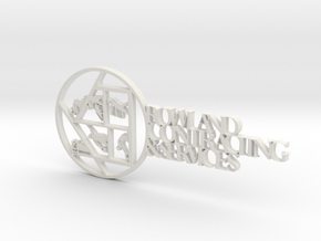 Rowland Contracting Logo in White Natural Versatile Plastic