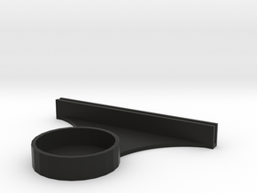 Lithophane tealight stand in Black Natural Versatile Plastic
