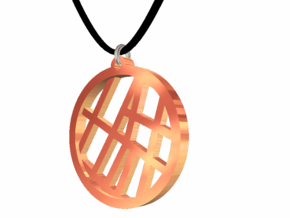 #2 - Map Petite - Rose Gold Pleated in 14k Rose Gold Plated Brass