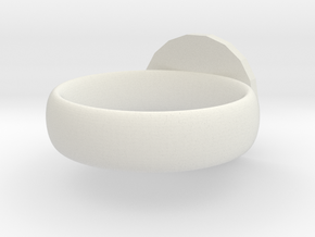 Oblivion Ring in White Natural Versatile Plastic
