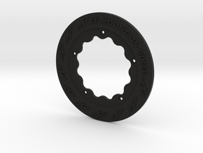Custom Bicycle Chain Ring Guard 36 tooth in Black Natural Versatile Plastic