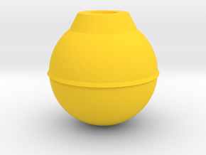 Ball strike in Yellow Processed Versatile Plastic