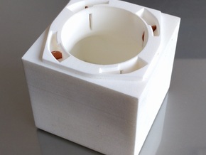 Penny Box Large in White Natural Versatile Plastic