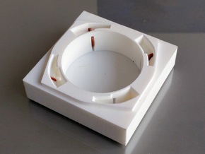 Penny Box Small in White Natural Versatile Plastic