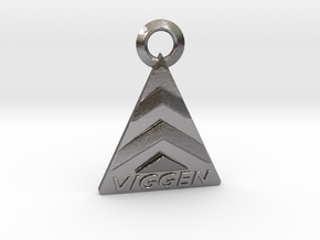 Viggen Keychain - Chunky Style in Polished Nickel Steel