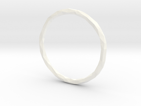 Poly Ring - sz 10 1/4 in White Processed Versatile Plastic