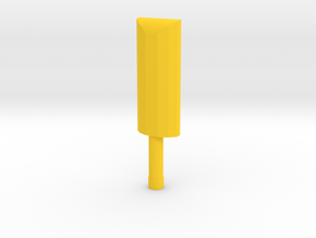 Cricket Bat2 in Yellow Processed Versatile Plastic