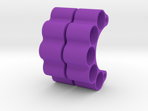HOOLIGAN SLUG HANGERS (PAIR) TO SUIT DLUX KNUCKLES in Purple Processed Versatile Plastic