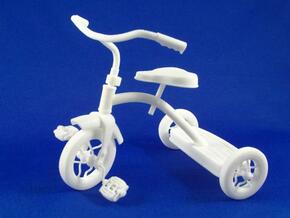 Mini Tricycle with moving parts in White Natural Versatile Plastic