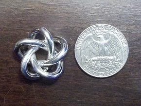 5 Infinity Knot in Polished Silver