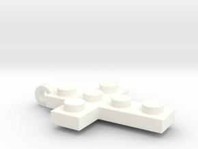 Brick Cross Thin in White Processed Versatile Plastic