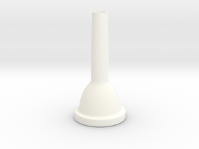 Trombone Mouthpiece 2 in White Processed Versatile Plastic