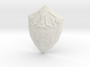 Hylian Shield curved for display in White Natural Versatile Plastic