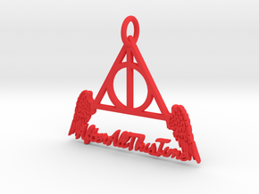"All This Time" Pendant in Red Processed Versatile Plastic
