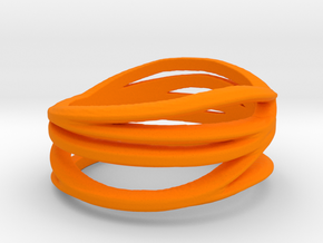 Benin voodoo ring - orange in Orange Processed Versatile Plastic: Medium