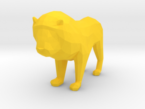 Lion in Yellow Processed Versatile Plastic