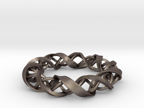 InFusion in Polished Bronzed Silver Steel: Small