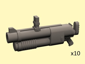 28mm grenade hand launchers in Tan Fine Detail Plastic