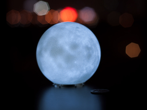 Moon lamp in White Natural Versatile Plastic