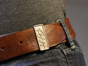 belt-holder-38x4 in Polished Bronzed Silver Steel
