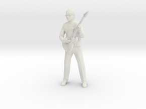 Guitar player with glasses in White Natural Versatile Plastic