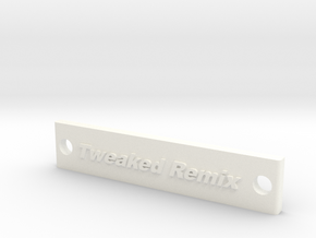 Tweaked Remix Battery Strap in White Processed Versatile Plastic