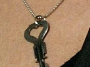 Jill Tuck's key from Saw in Polished Bronzed Silver Steel