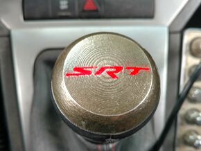 SRT4 Gear Shift Cap in Polished Bronzed Silver Steel