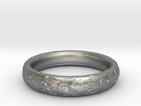 leaf Ring (various sizes) in Natural Silver: 7.5 / 55.5