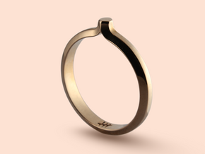 Shapesweeper Hexagonal Basic Ring in Polished Bronze: 5.5 / 50.25