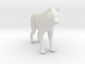 Printle Animal Wolf - 1/24 in White Natural Versatile Plastic