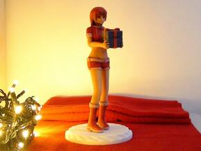 "Santa Girl" Figure (Full Color) in Full Color Sandstone