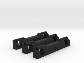 Rear Suspension Mount - F +2mm in Black Natural Versatile Plastic