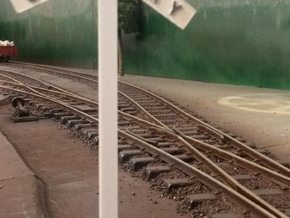 VR narrow gauge railway crossing arms in Black Natural Versatile Plastic
