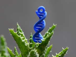 DNA Earrings in Blue Processed Versatile Plastic