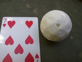 d52 cards (hollow) in White Processed Versatile Plastic