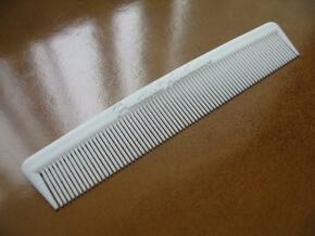 Pocket Comb, 5 inch, Fine Tooth in White Natural Versatile Plastic