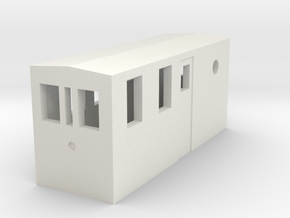 HOn30 Gas electric boxcab in White Natural Versatile Plastic: 1:87 - HO