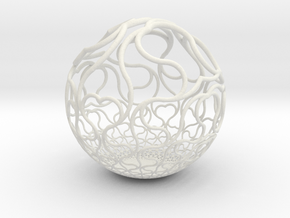 YyI Sphere B in White Natural Versatile Plastic