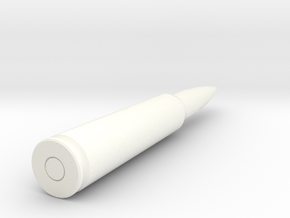 bullet 12.7x108mm in White Processed Versatile Plastic