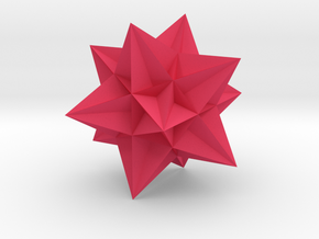 Great Icosahedron in Pink Processed Versatile Plastic