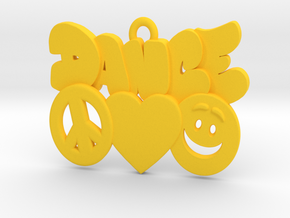 31-PLH-icons-DANCE in Yellow Processed Versatile Plastic: Medium