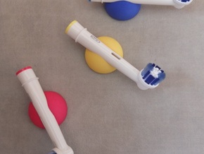 Toothbrush Holder in Yellow Processed Versatile Plastic