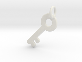 Major Key in White Natural Versatile Plastic: Extra Small