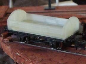 Round ended wagon in Tan Fine Detail Plastic