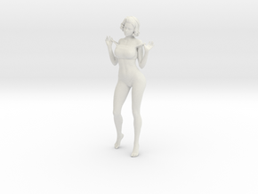 Seductive posture 009 in White Natural Versatile Plastic: 1:10