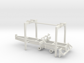 1/50th Pitts Type 22' Pup Log Trailer in White Natural Versatile Plastic